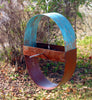 Charm Modern Bird Feeder / Copper and Steel Variation
