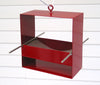 99 Modern Bird Feeder / Deep Red