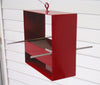 99 Modern Bird Feeder / Deep Red